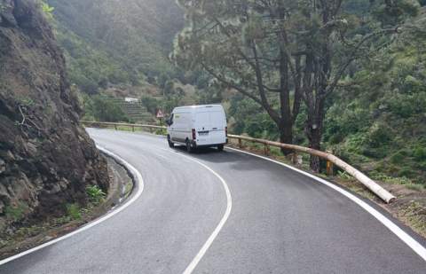 El Cabildo reabre la carretera de El Rejo tras finalizar los trabajos de limpieza y acondicionamiento