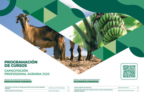 El Gobierno de Canarias oferta más de medio centenar de cursos gratuitos en las Escuelas de Capacitación Agraria en 2026