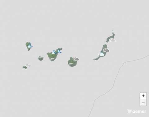 Sábado con nubes y lloviznas pero tendiendo a clarear en Canarias
