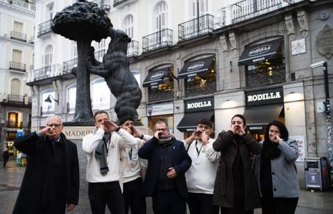 El Silbo Gomero llega a la Puerta del Sol para promocionar a la isla como destino patrimonial