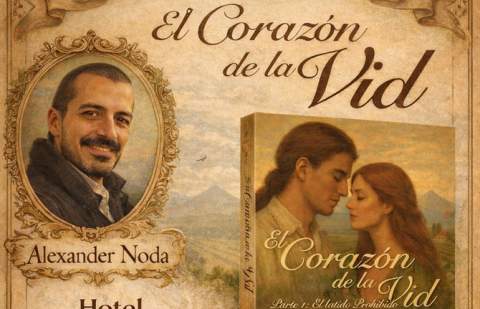 Alexander Noda presenta su primera novela: El Corazón de la Vid. Parte I: El latido Prohibido
