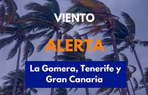 Aviso naranja por viento y oleaje en La Gomera y amarillo en el resto de Canarias