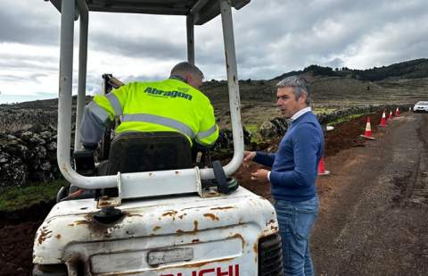 Avanzan las obras de la red de riego de San Andrés-Isora en Valverde