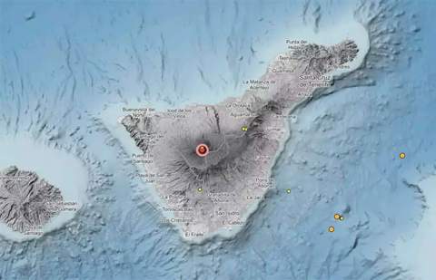 Registran 90 terremotos desde el pasado sábado en Las Cañadas del Teide