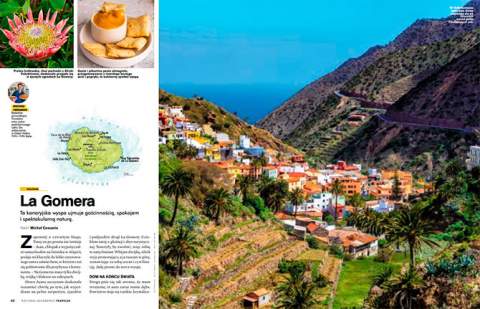 La Gomera protagoniza un reportaje en la edición polaca de la revista National Geographic Traveler