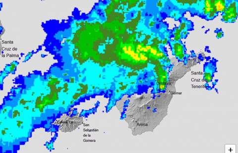 Emergencia por lluvias en Tenerife y G. Canaria, alerta en El Hierro, La Palma y La Gomera