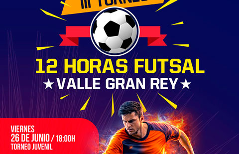 El Ayuntamiento de Valle Gran Rey organiza la III edición del torneo “12 Horas Futsal”