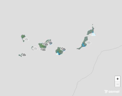 Viento moderado, probables lloviznas y temperaturas sin cambios este sábado en Canarias