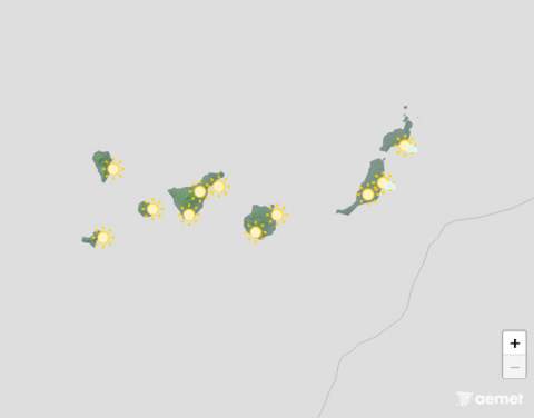 La densa calima tenderá a remitir en un miércoles con algo menos de calor en Canarias