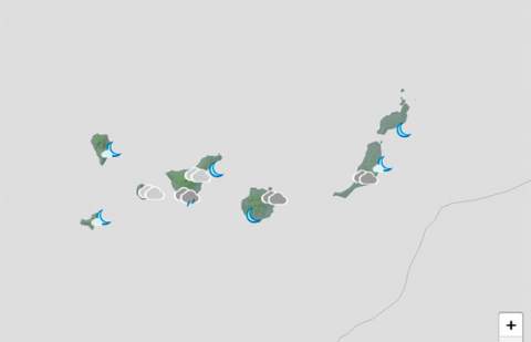 Viento moderado del norte y ligero descenso de las mínimas este viernes en Canarias
