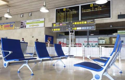 Once vuelos cancelados en Canarias por la borrasca Therese este jueves