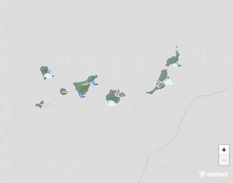 Vientos fuertes y muy fuertes a rachas azotarán buena parte de Canarias este sábado