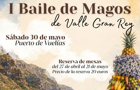 Valle Gran Rey celebrará su I Baile de Magos con motivo del Día de Canarias