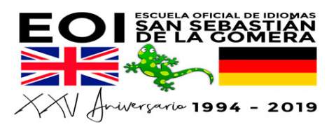 Comunicado de la Escuela Oficial de Idiomas de San Sebastián de la Gomera