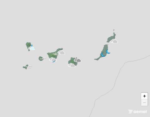 Lluvias débiles en Canarias este miércoles, donde descenderán más las temperaturas