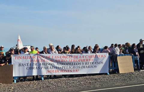 Plasencia agradece la participación en la concentración por la carretera GM-3