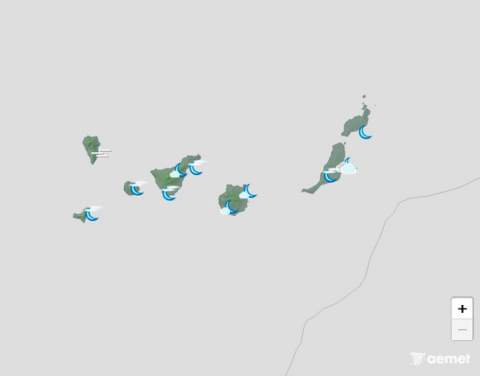 Temperaturas de hasta 30 y 34 grados acompañadas de calima y nubes este sábado en Canarias