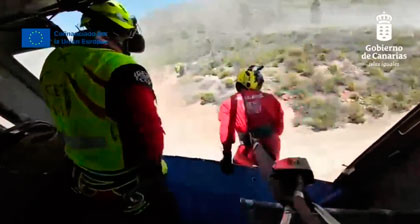 Evacuado en helicóptero en shock anafiláctico tras la picadura de un insecto