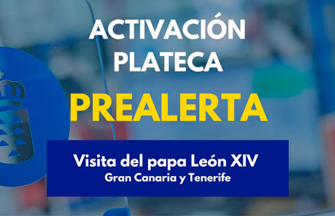 El Gobierno canario declara la prealerta por evento multitudinario por la visita del papa