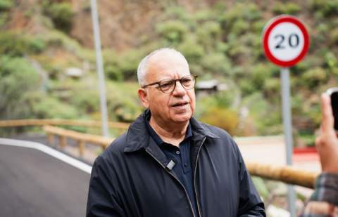 El Cabildo ejecuta actuaciones de emergencia en la CV-3 tras los daños causados por la borrasca Therese
