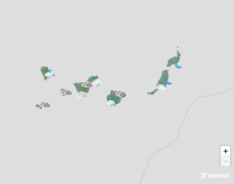 Este viernes habrá intervalos nubosos y posibles precipitaciones al norte de las islas