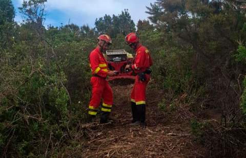 La UME realiza ejercicios de preparación contra incendios para la campaña de verano de 2026 en La Gomera
