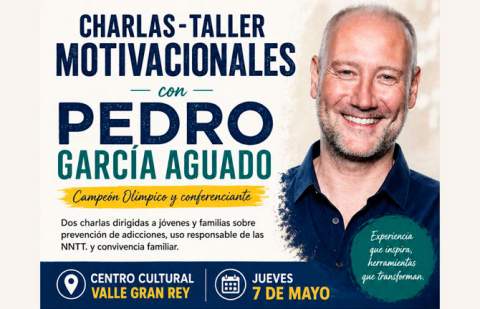 Valle Gran Rey acoge dos charlas-taller motivacionales de Pedro García Aguado dirigidas a jóvenes y familias