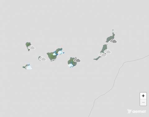 Los cielos poco nubosos abundarán en Canarias este sábado, con vientos moderados a fuertes