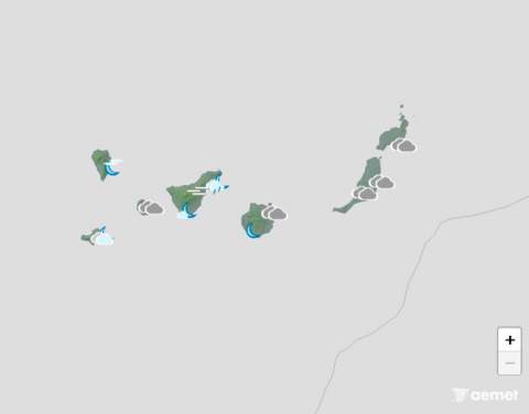 Cielos nubosos en el norte de las islas con alguna llovizna ocasional este domingo