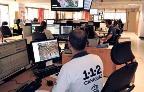 Un motorista resulta herido grave tras sufrir una caída en Tazacorte (La Palma)