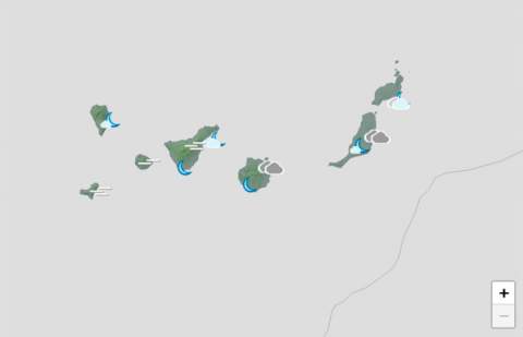 Cielos nubosos en el norte y temperaturas con pocos cambios este lunes en Canarias