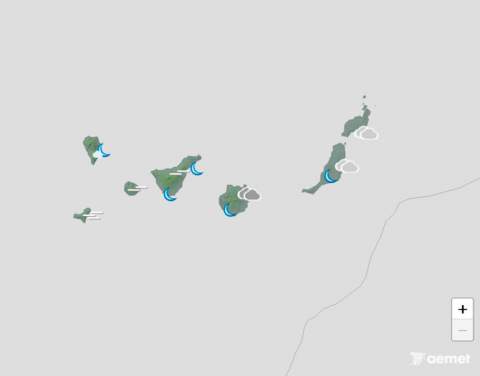 Cielos poco nubosos y temperaturas con pocos cambios este domingo en Canarias