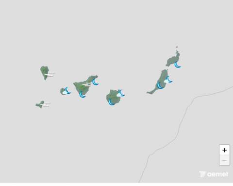 Anuncian cielos poco nubosos, salvo en el norte de las islas, y viento del norte moderado