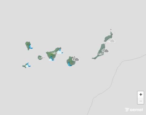 Jueves con máximas de hasta 32º C en Canarias, donde predominarán las nubes bajas al norte