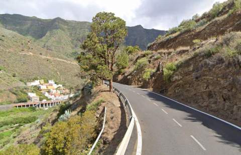 El Cabildo informa del corte total de un tramo de la vía CV-3 en Hermigua por obras de emergencia