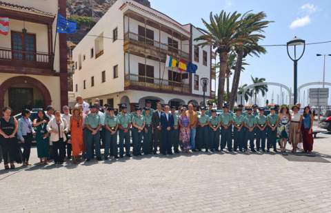 Acto de presentación de nuevos guardias  civiles en La Gomera