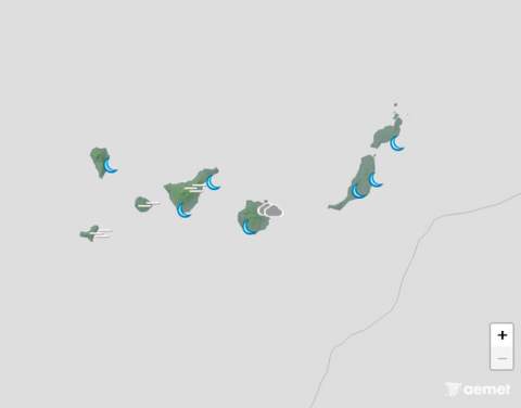 Cielos nubosos, temperaturas de más de 34 ºC y alisio fuerte este viernes en Canarias