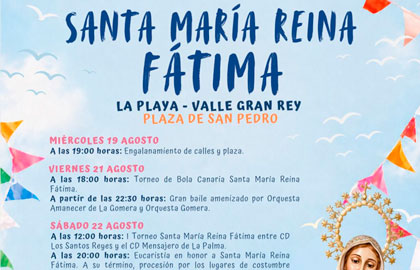 Valle Gran Rey presenta la programación de las Fiestas en honor a Santa María Reina de Fátima