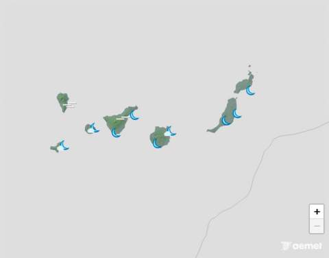 Las temperaturas seguirán altas este martes, en especial en Gran Canaria y La Palma