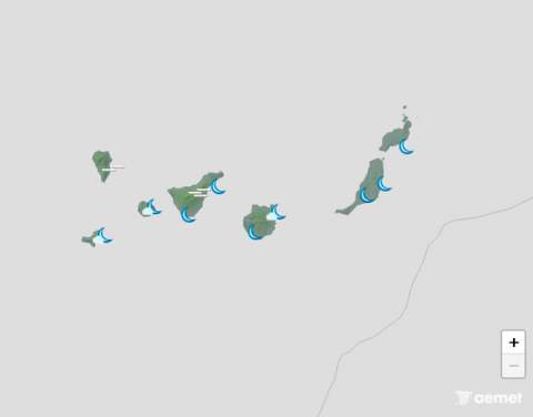 Las temperaturas dan un respiro este jueves en Canarias, donde el alisio soplará fuerte