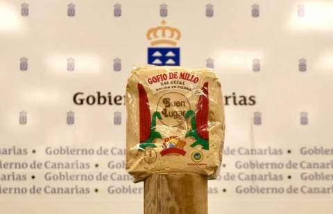 El gofio de millo Buen Lugar de tueste medio, el mejor de Canarias en Agrocanarias 2025