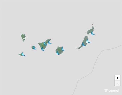 Calima ligera, cielos despejados y temperaturas con pocos cambios este martes en Canarias