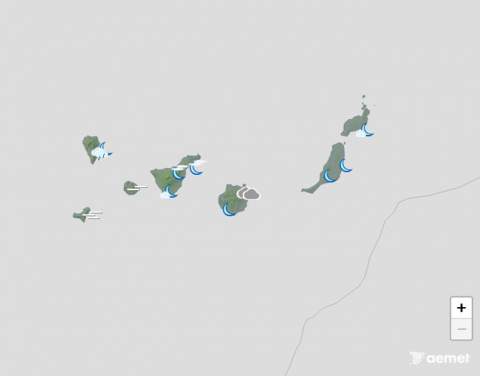 La calima entrará en los cielos de Canarias en un miércoles con máximas de30 y 32 grados