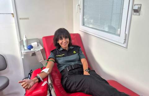 La Guardia Civil de Santa Cruz de Tenerife continúa colaborando con las campañas de Donación de Sangre