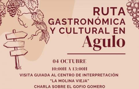 Agulo acoge una Ruta Gastronómica y Cultural los días 3 y 4 de octubre