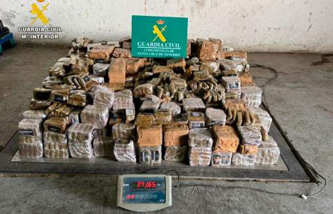 Dos detenidos con 375 kilos de hachís en un vehículo con el que circulaban sin seguro