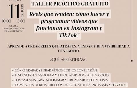 Vallehermoso impulsa una nueva formación gratuita sobre creación de Reels en Instagram y TikTok