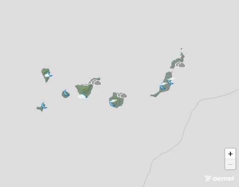Anuncian posibles lluvias durante la tarde en las islas más montañosas y viento flojo