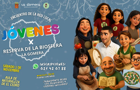El Encuentro de la Red Local de Jóvenes de la Reserva de la Biosfera conectará a la juventud gomera con la naturaleza y la acción sostenible