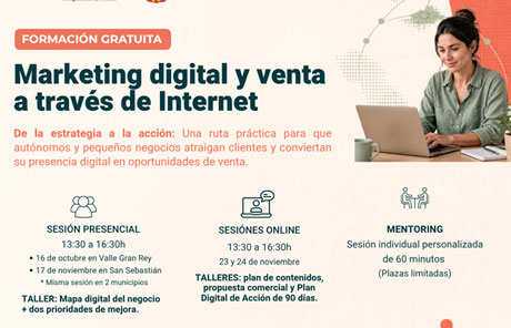 Cabildo y la Cámara de Comercio impulsan la competitividad del comercio de La Gomera con una formación en marketing digital